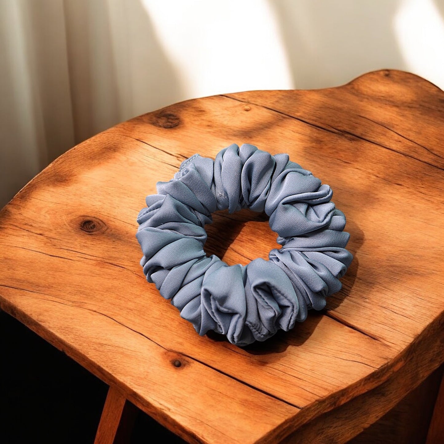 Elegant Twilight Scrunchie Combo (Cloud Grey + Midnight Mist)
