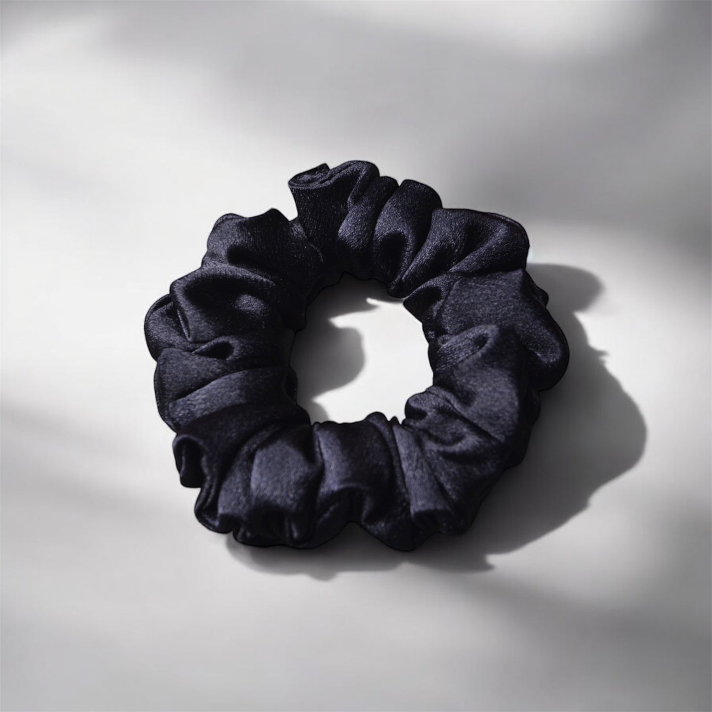 BLACK | Silk Satin Scrunchies | SKINNY, M, L, COMBO