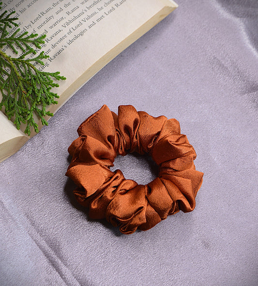 ORANGE | Silk Satin Scrunchies | SKINNY,M,L
