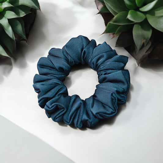 Midnight Mist Luxe Scrunchie|Soft Satin|M