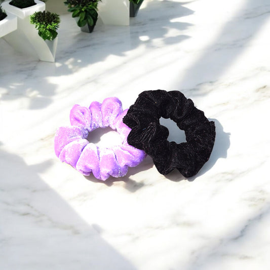 VELVET SCRUNCHIE SET OF 2| M