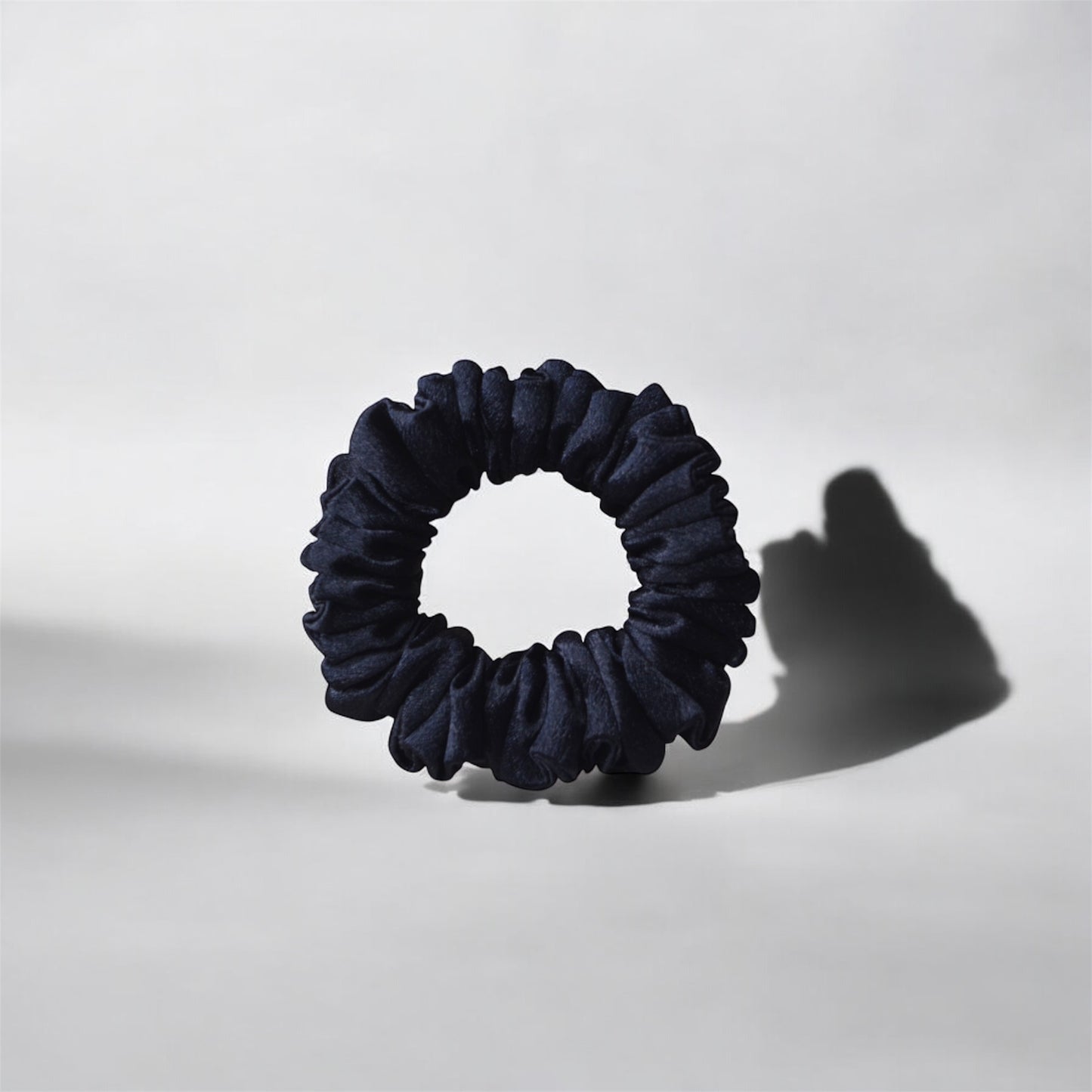 BLACK | Silk Satin Scrunchies |  SKINNY, M, L, COMBO